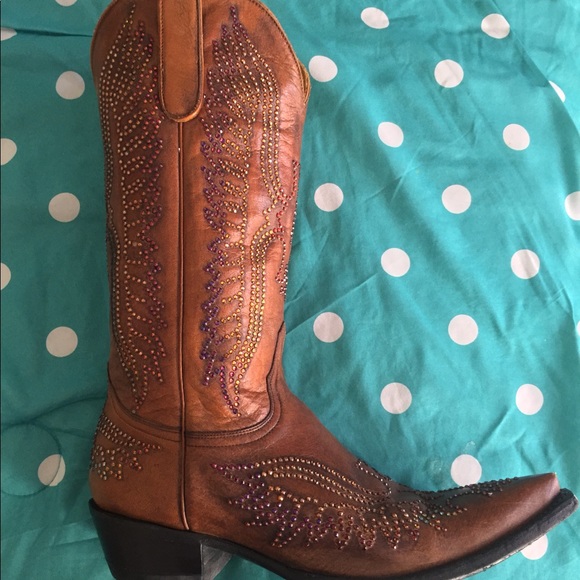 Old Gringo Shoes - Old Gringo Swarovski Cognac boots 8